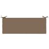 2 piece Bench Cushions SOEST 2 pcs. 100percent  Polyester Taupe