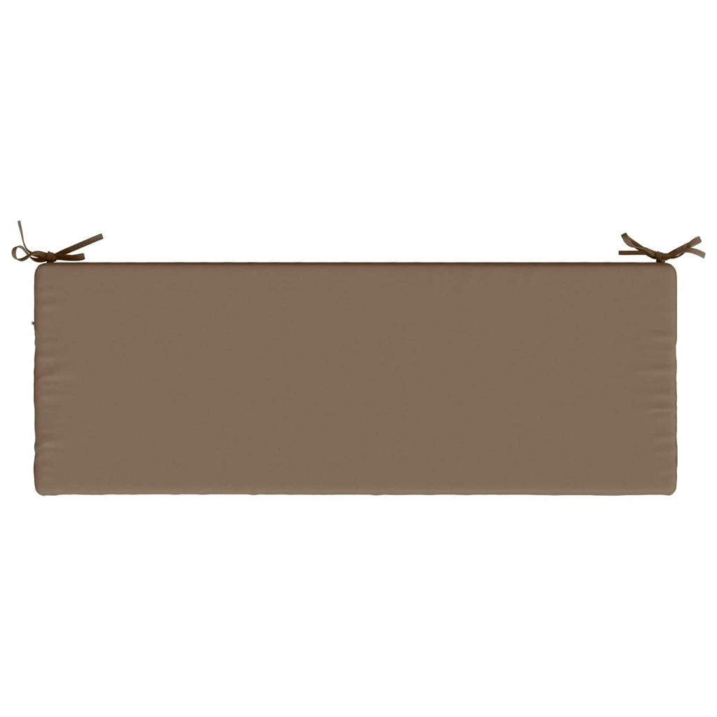 2 piece Bench Cushions SOEST 2 pcs. 100percent Polyester Taupe