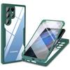 Прозрачный чехол 360 для Samsung Galaxy S24 S22 S23 Plus Ultra A15 A35 A55 A54 A14 A73 A53 A33 5G Core 5G Защита экрана Полная крышка