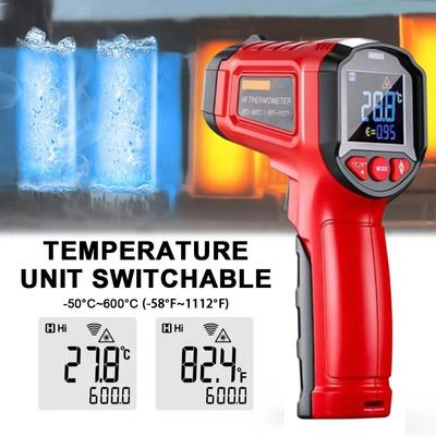 -50℃ To 600℃ Infrared Thermometer Non-Contact Cooking Thermometer Laser Pyrometer For Home