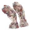 Sweet Chiffon Sunscreen Arm Covers Flower Cycling Gloves Breathable Chinese Style Sleeves  Women
