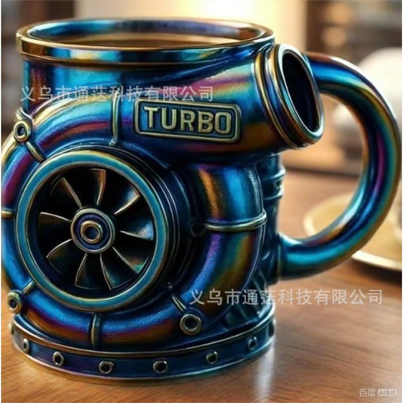 Resin Shark Coffee Mug Novelty Desk Decor Collectible Figurine Gift Men Women Office Home