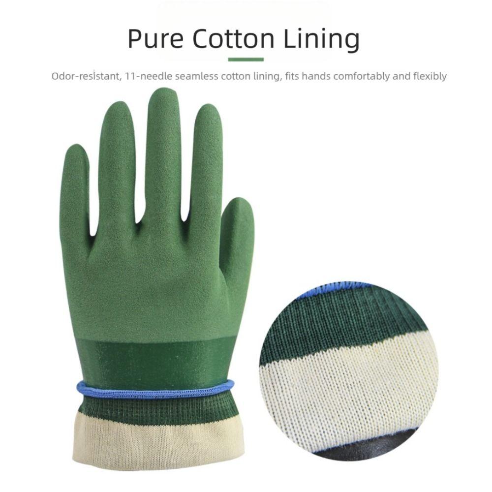 Full Palm Nitrile Gloves Thickened Chemical Proof Gloves Reusable Oil Resistant Gloves Industrial