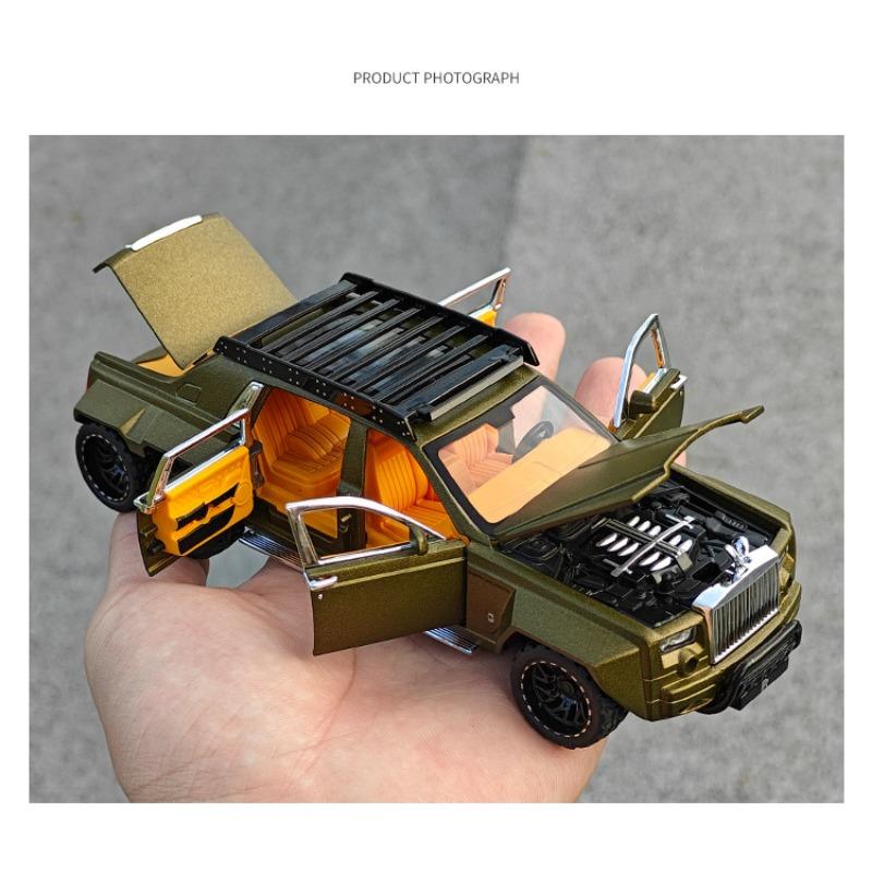 Литая модель автомобиля Rolls-Royce Phantom 6x6 Alloy Pickup 1/32 - Звук и свет в подарок