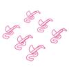 100pcs Paper Clips Prevent Slip Cute Flamingo Shaped Small Bookmark Paperclips for Paper Document Pink