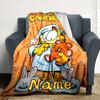 Customiz Name Personality Garfield Blanket Soft &Warm Sofa Office Bed Travel Lunch Break Blanket, Gift Suitable All Seasons