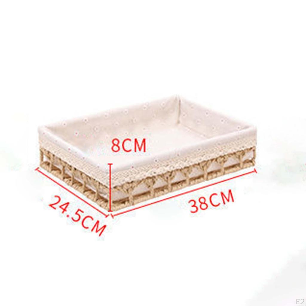 Корзины Косметичка Коробка Плетеный Подарок Бытовая техника Настольный Органайзер для мелочей для хлеба фруктов