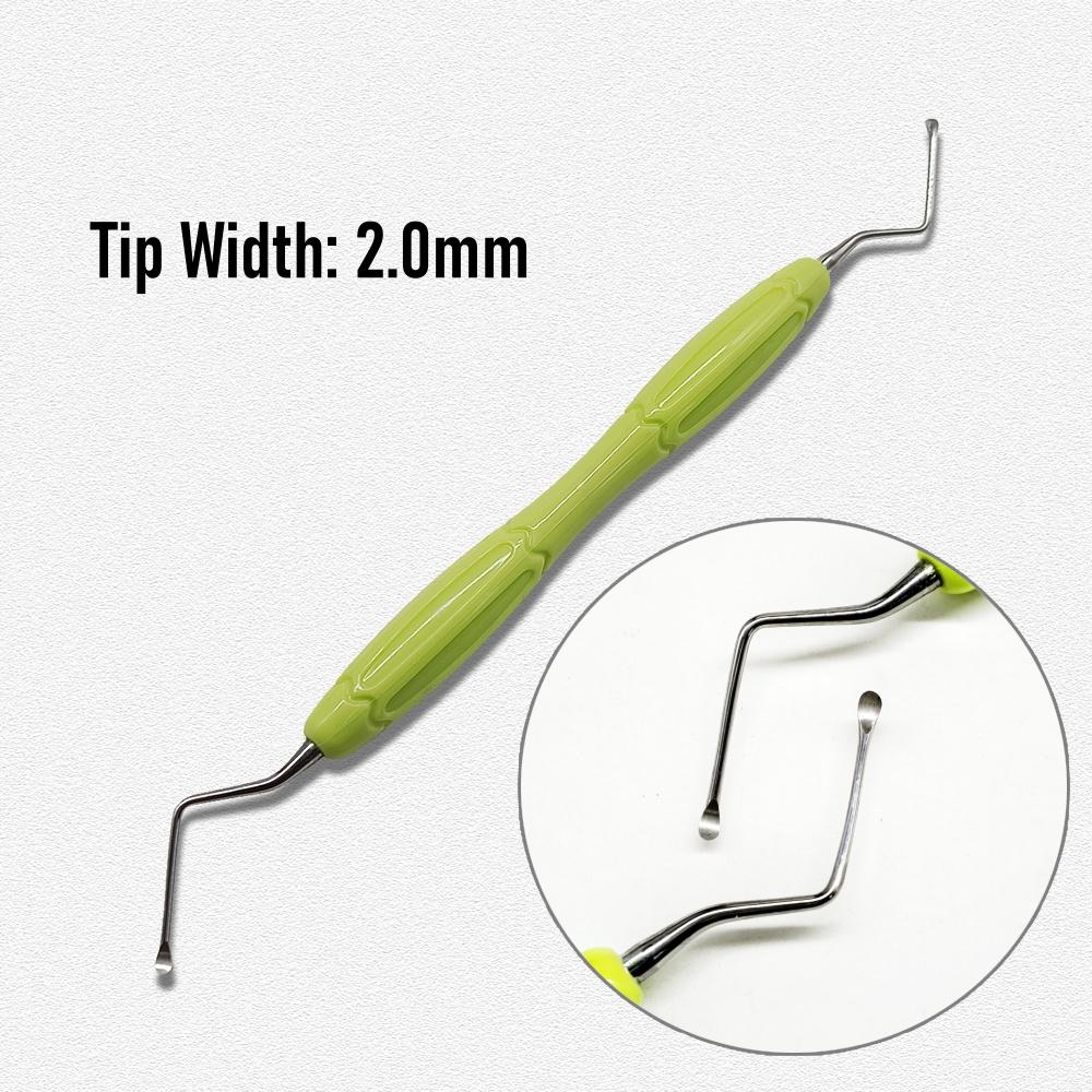 Высококачественная ручка для стоматологического скалера Ложка для чистки зубов Экскаватор Инструменты для реставрации Высококачественный инструмент-ложка с длинным наконечником