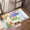 Custom Name Personalized Game Rainbow Friends Print Carpet, Versatile Home Decor Rug, for Playroom, Apartment, Balcony, Entryway, Hallway Gift
