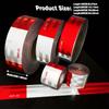 Reflective Safety Tape DOT-C2 Waterproof Adhesive Conspicuity Tape for Trailer, Outdoor, Cars, Trucks