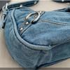 Underarm Bag Retro Denim Shoulder Bag Y2K Cloth Armpit Bag Trend Denim Handbag  Shopping