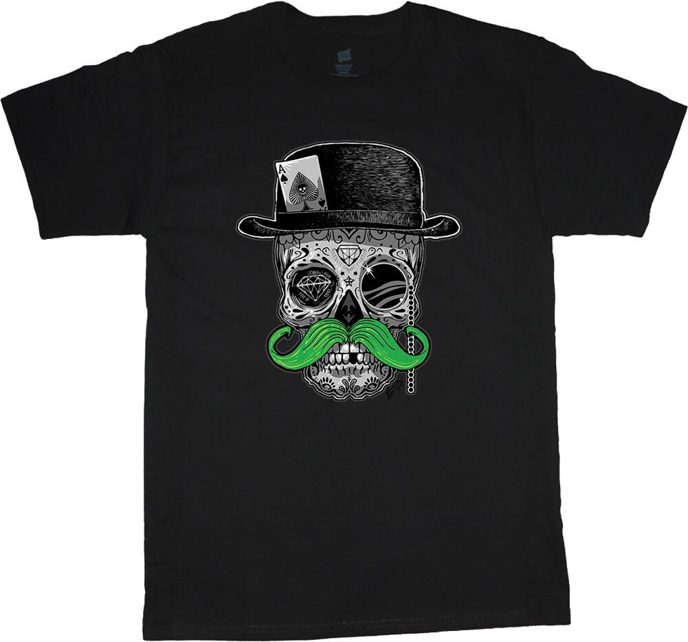 Irish Skull T-shirt Mens Graphic Tees St Patricks Day Clothing Accessories Men