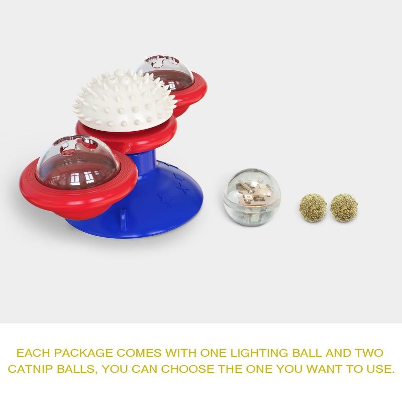 Игрушка для кошек Забавный интерактивный мяч для бега Прыгающий мяч Упражнение Порхающий вращающийся котенок Игрушки для кошек Дразнилка для кошек Игрушка-неваляшка Товары для животных