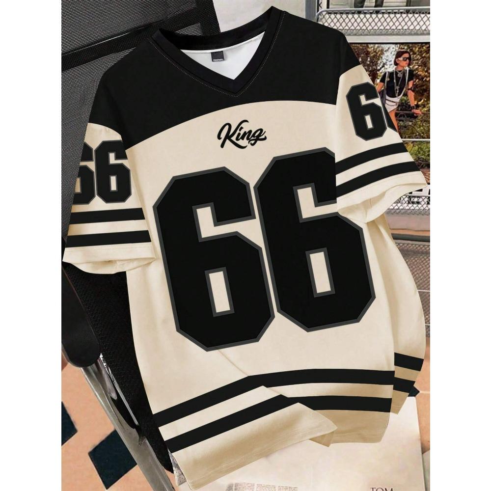 Летняя модная женская одежда № 66 футболка с V-образным вырезом повседневная спортивная футболка с коротким рукавом Harajuku для пар свободная уличная футболка