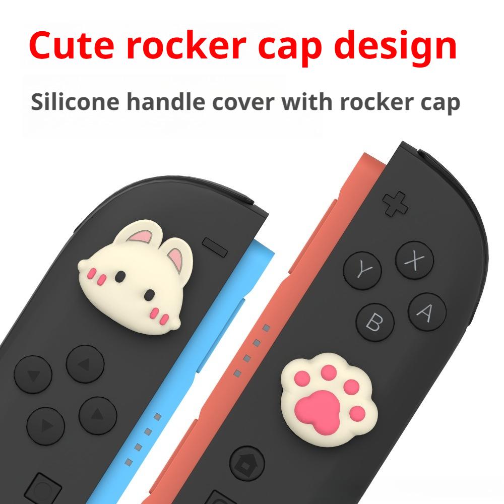 Прекрасный защитный чехол для Switch 2 Kawaii Розовая защитная оболочка Совместимая задняя крышка консоли и силиконовый чехол для ручек Милый