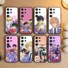 Клуб веселых и нарядных Чехол для телефона Samsung S26,S25,S24,S23,S22,S30,S21,Ultra,Plus,FE 5G Черный Мягкий чехол