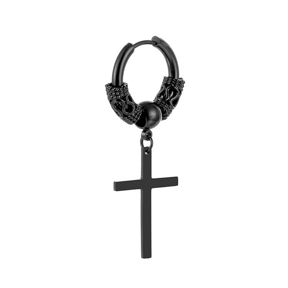 Кулон Стальной Дракон Круглый Мужские Серьги-Кольца Украшения для Ушей Корейские Висячие Серьги Серьги-Пусеты