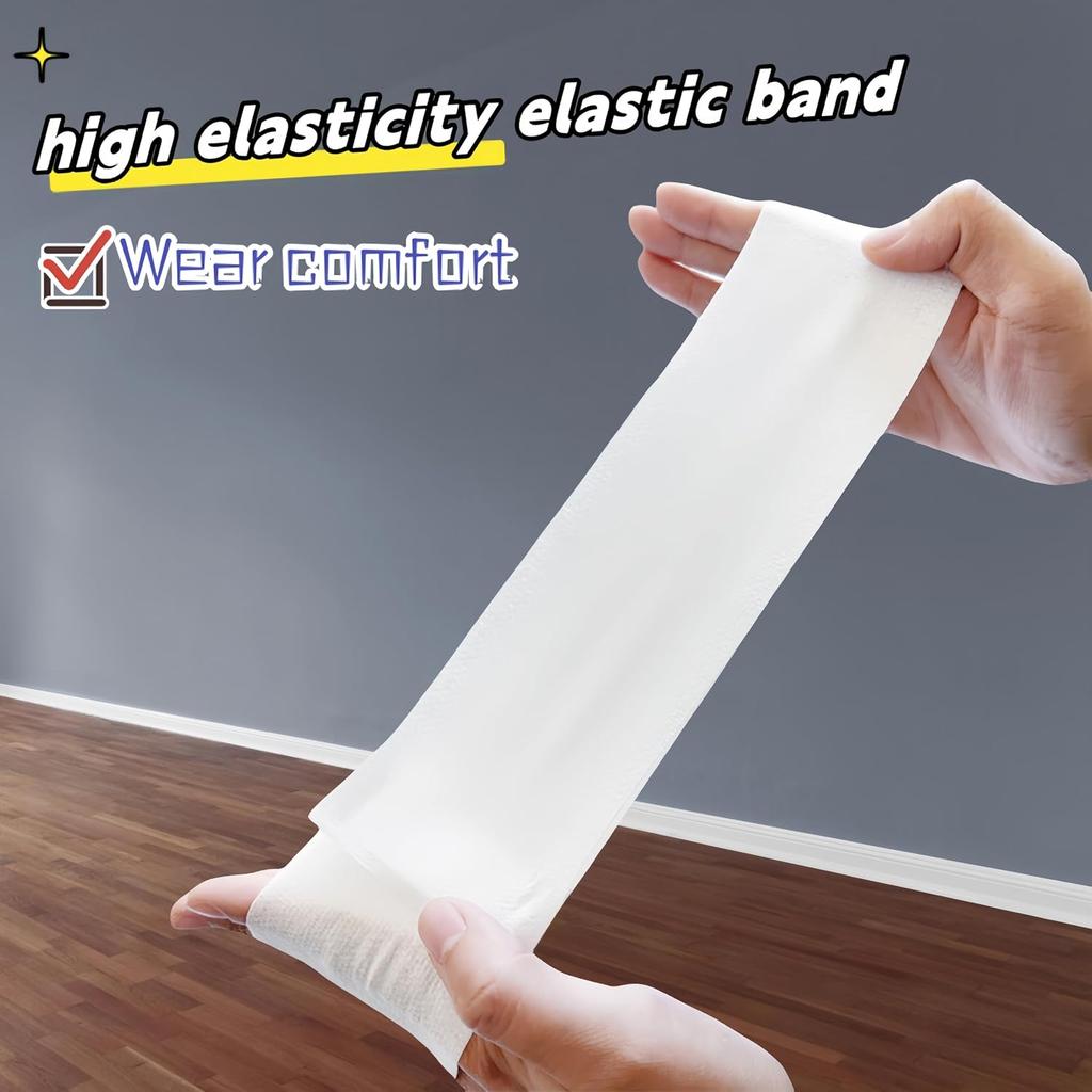 Acycoin2A 100 шт. Одноразовая эластичная повязка на голову с застежкой для спа-процедур, ухода за лицом, неклеевая, индивидуально упакованная, для волос