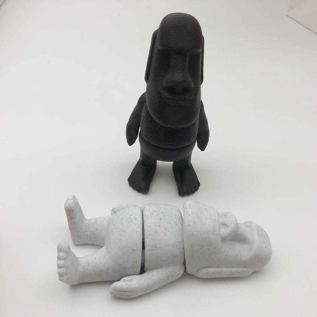 Creative Easter Island Moai Movable Statue, 3D Printed Easter Island Moai Decorations, Unique Easter Island Themed Decorations