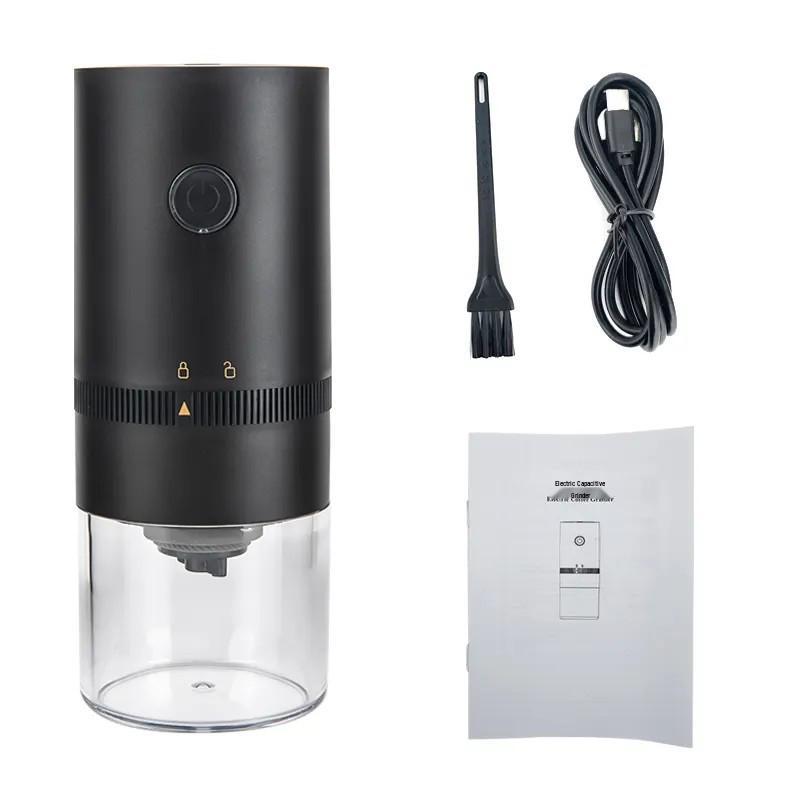Portable USB-Charged Electric Coffee Bean Grinder and Automatic Coffee Maker