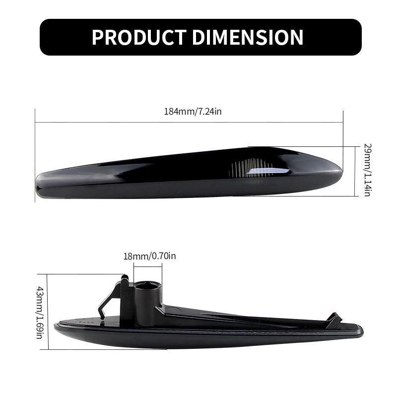 2Pcs For Alfa Romeo 159 typ 939 2005-2012 Brera typ 939 2005-2012 Blinker Light Car Side Marker Signal Light lens Cover 60691106