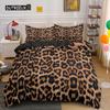 Leopard Print Bedding Set Animal Skin Duvet Cover for Kids Teens Adult Quilt Cover Polyester Comforter Cover with Pillowcase