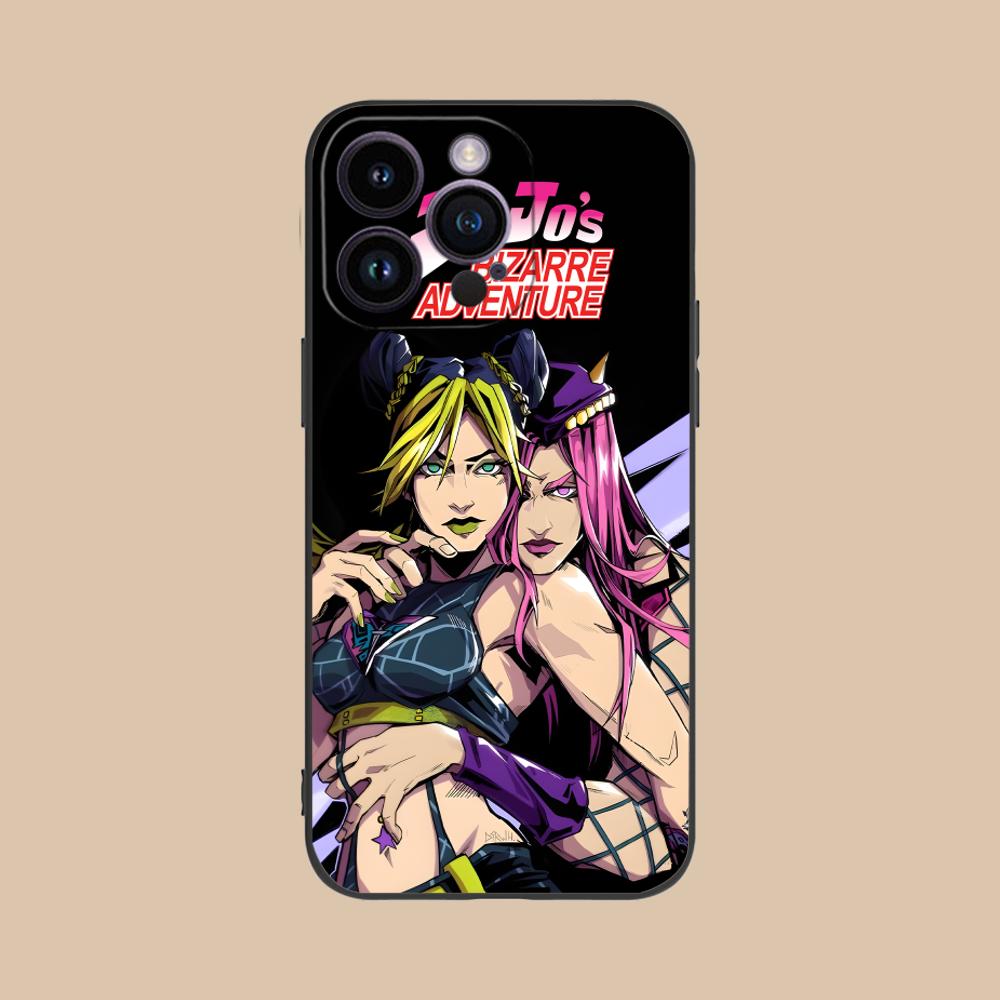 Чехол для телефона JOJO Джолин Куджо для iPhone 16 15 14 13 12 11 X XR XS 8 7 Pro Max Plus Mini Черный Чехол для мобильных телефонов Красивый