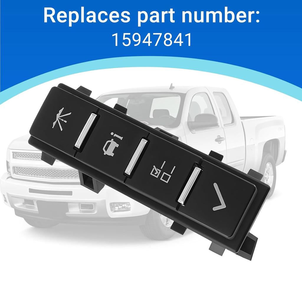 Car Driver Information Center Display Switch Fits for 2007-2020 Chevy Express Silverado Suburban Avalanche GMC Savana Sierra GMC Yukon XL Hummer H2