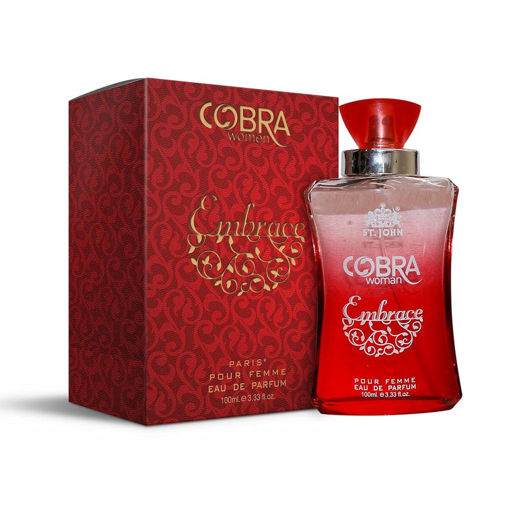 Свежие и успокаивающие женские духи, Женская парфюмерная вода, COBRA Embrace- Fresh (100 мл - упаковка 1 шт.)