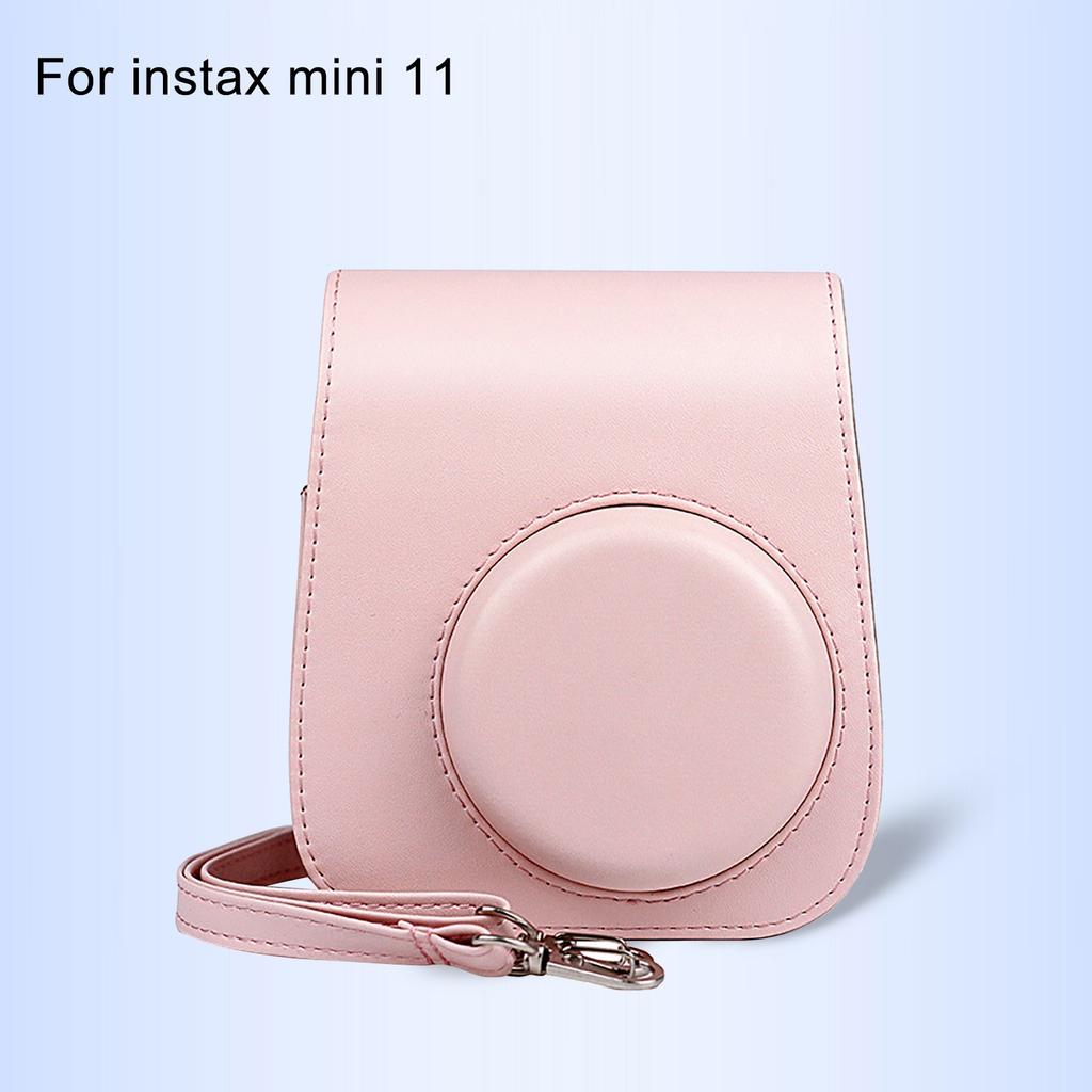 Instant Camera Case For Instax 11 Leather Bag Solid Color Case Protective