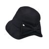 Korean Internet celebrity bow bucket hat women can tie ponytail basin hat women autumn and winter casual versatile bucket hat
