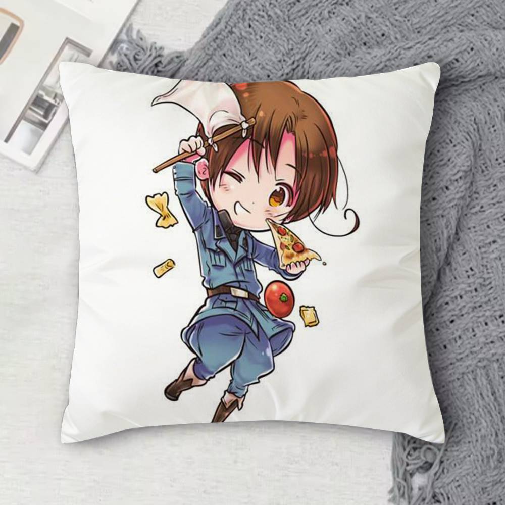 Hetalia Axis Powers Double-Sided Printed Square Decorative Cushion Cover For Sofa Living Room Home Decor