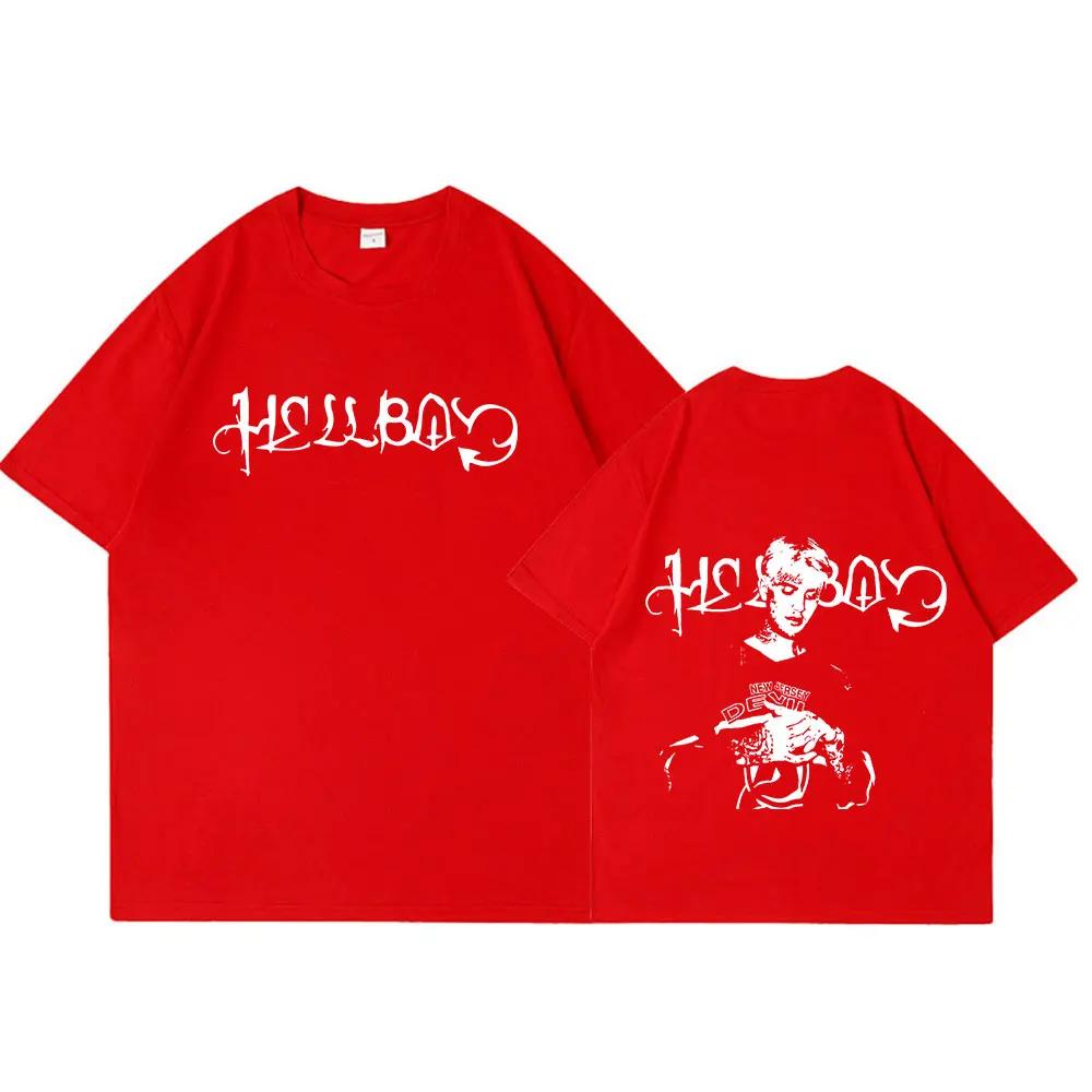 Unisex Rapper Lil Peep Crybaby Hellboy T-shirt Vintage Hip Hop T Shirt Women Clothing Fashion Short Sleeve T-Shirts Tops