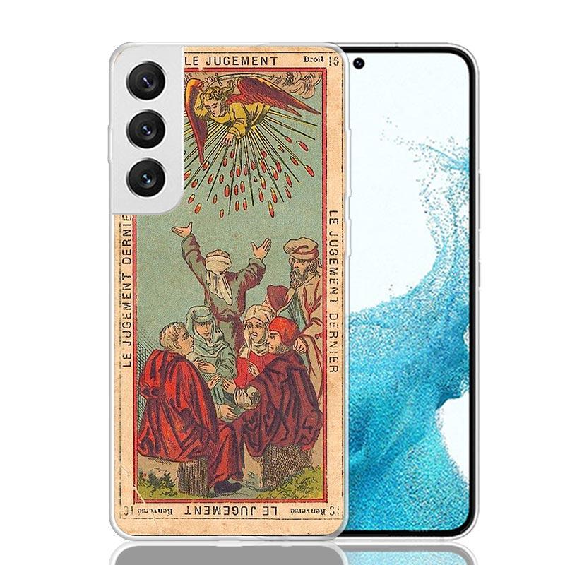 Tarot Cards Reading Art Case Phone Cover for Samsung Galaxy S24 S25 Ultra S23 Plus S22 + S21 S20 FE S10 S25Plus Trend Fundas S24
