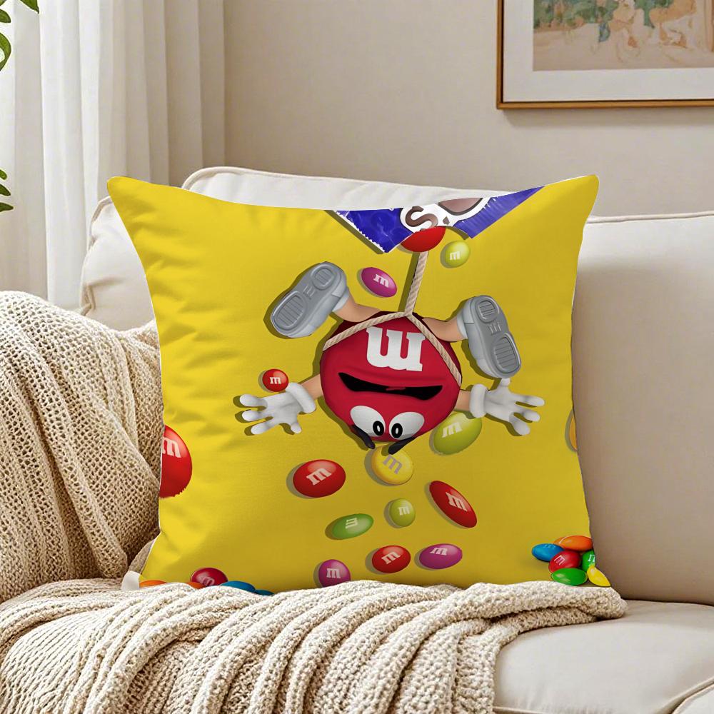 brand playful MMs Cushion Cover Pillowcase Antidustmite living Room Sofa Decor Cushion Room