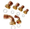 3/8" 1/2" 3/4" 1" -2" BSP Внутренняя 12.7 15 16 22 -54мм Муфта-соединитель для пайки с раструбом Медный сантехнический фитинг Кондиционер