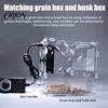 Small Scale Breeding Equipment Bird Grain Seeds Cleaner, Adjustable Speed Winnower Machine, Transparent Acrylic Efficient Debris Remover Shell