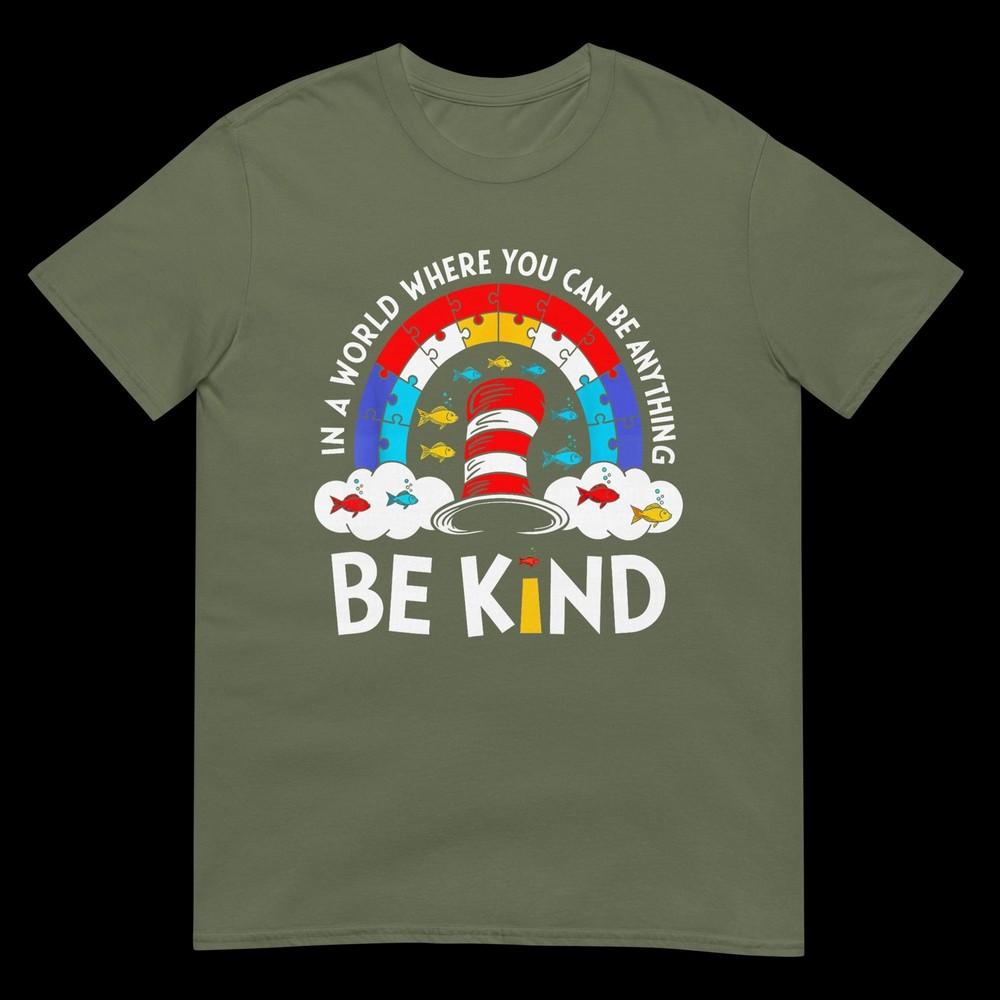 Autism Awareness For Teacher Why Fit In Doctor Cat Hat Cool TShirt