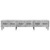 TV Stand Concrete Grey 147 x 34.5 x 30 cm Particleboard