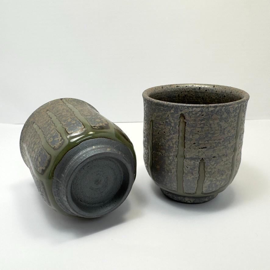 Tokoname Ware Teacup Pair Yunomi Kaiyunagashi Made In Japan