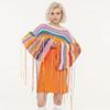 Autumn and Winter Women's Rainbow Fringe Casual Style Loose Sweater