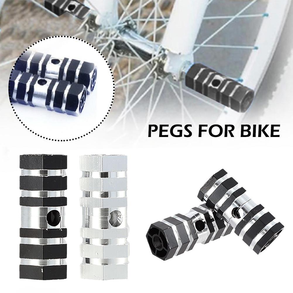 1 Pair Bike Pedals Axle Foot Rest Pegs Aluminum Alloy Bicycle Anti-Slip Cycling Rear Pedals Accessories Bike Mountain BMX F N5F8 6