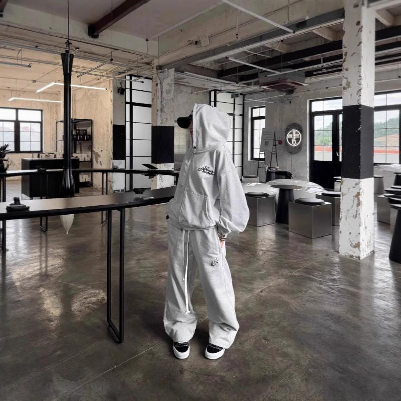 Unisex Oversized Hooded Zip-Up Streetwear Sweatshirt With 3D Print Casual Long Sleeve Pullover Men Women