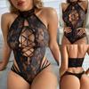 Hot Sexy Lingerie Costume Nuisette Erotic Fantasy Lingerie Bodysuit Babydoll Dress Erotic Lingerie for Women Lace Open Bra