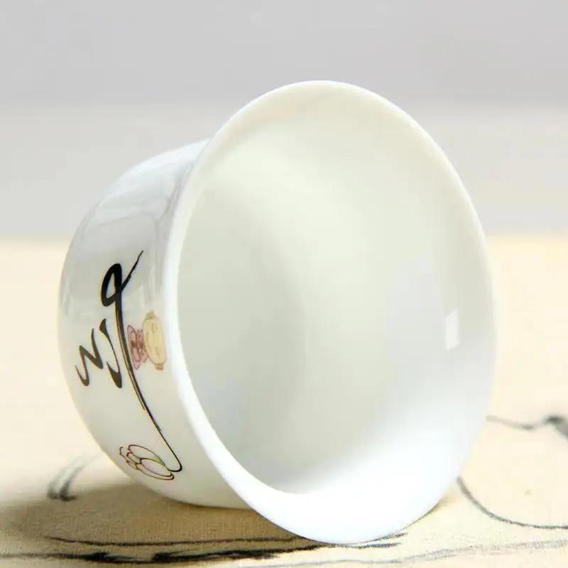 Креативный расписанный вручную керамический чайный набор из 6 чашек для чая в стиле кунг-фу, чайники для кипячения воды, чашки и кружки, кофейная кружка, заварочный чайник, бар