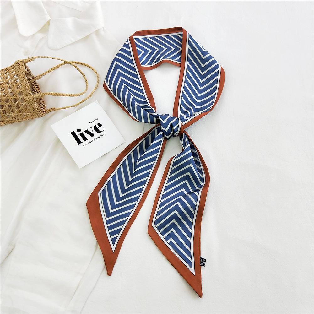 New Scarves Silk Scarves Women'S Spring And Autumn Season Long Decorative Professional Scarves Summer Thin Styles Paired With Shirts Stylish