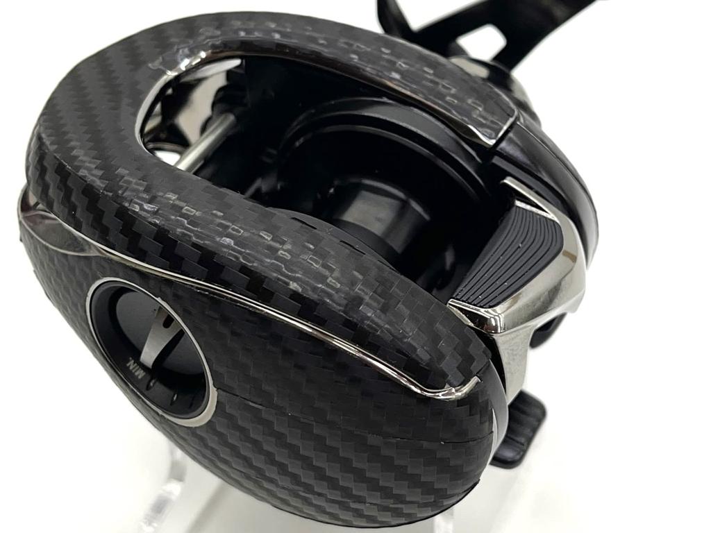 CUSTOM YOROI Пользовательская декаль для мультипликаторных катушек 21 Antares DC и 22 Exsence DC SEAT.JP (Черный, для правой руки)