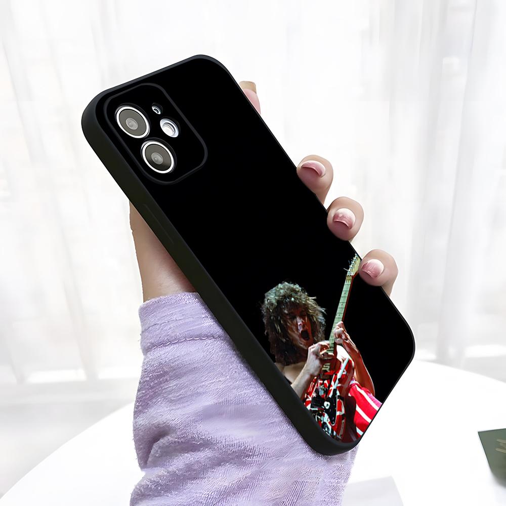 Чехол для телефона с гитарой Эдди Ван Халена для IPhone 17 Pro Max 15 Pro 16 14 Plus 12 13 Mini 11 Pro Ударопрочный Мягкий Чехол