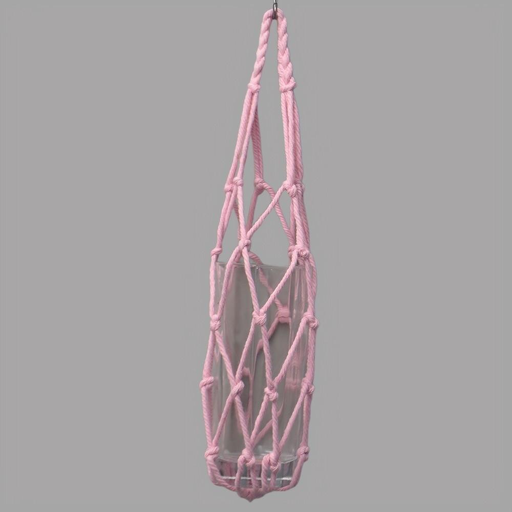 Foldable Bottle Mugs Storage Bag Woven Net Portable Cups Holder Coffee Cup Mesh Bag  Beach