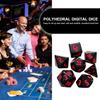 7pcs/set Acrylic 7-Die For TRPG DND Table Game Game Dice DND Dice Polyhedral Dice